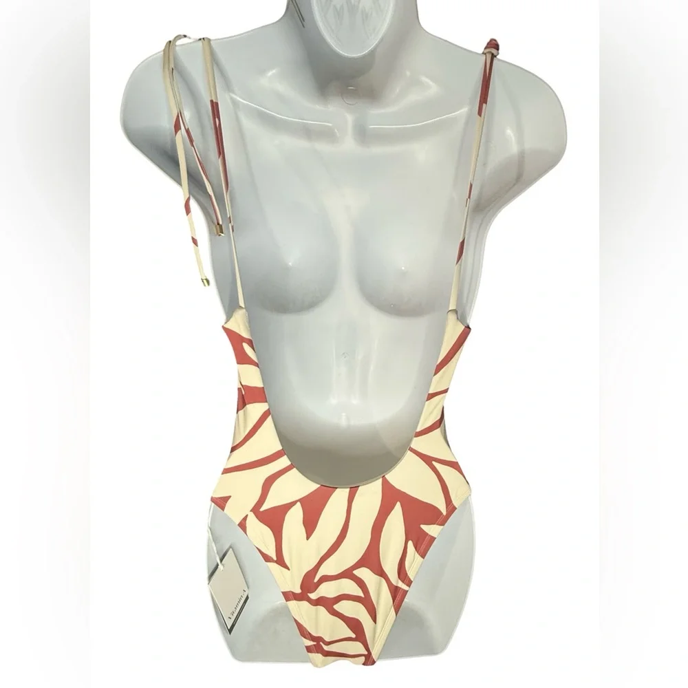 Vitamin A Pink Floral Print One-Piece Swimsuit